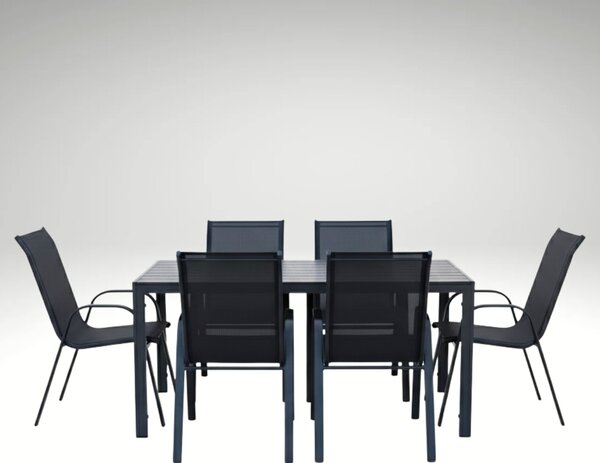Vikio Venkovní zahradní set 150x90 pro 6 osob DK304 antracit