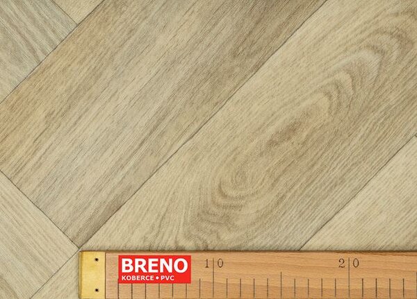 Breno PVC SUPERTEX Giuliano 534 – dekor parket, šíře 400 cm