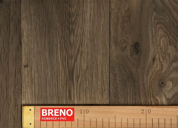 Breno PVC POLARIS Cameo 694D – tmavé dřevo, šíře 400 cm