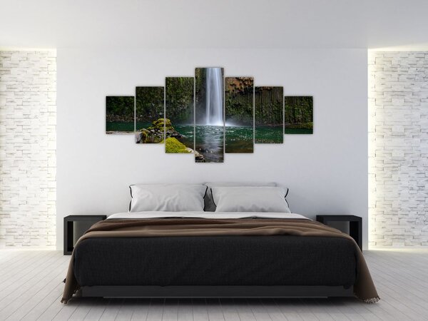 Obraz vodopádů (210x100 cm)