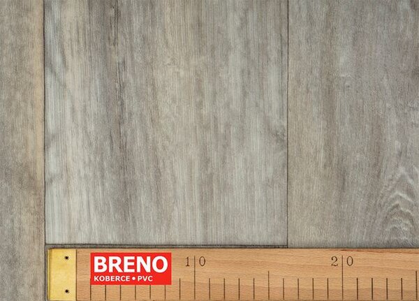 Breno PVC SUPERTEX Tundra 592 – šedé dřevo, šíře 400 cm