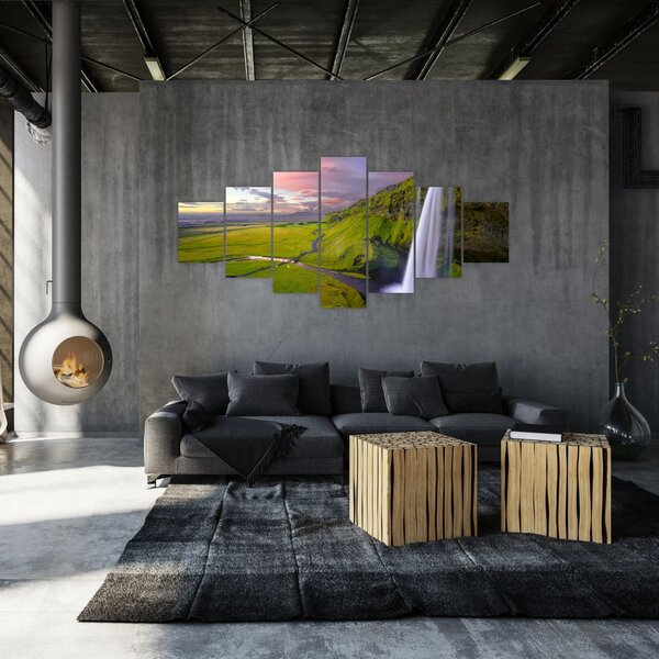 Obraz vodopádů (210x100 cm)