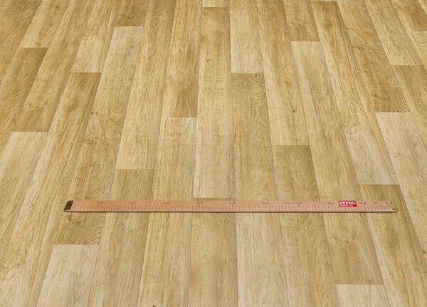 Breno PVC TRENTO Chalet Oak 066L – světle hnědé dřevo, šíře 400 cm