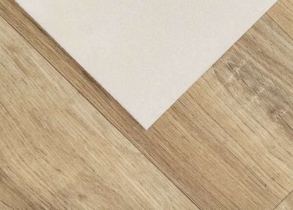 Breno PVC SUPERTEX Sorbonne 541 – hnědé dřevo, šíře 400 cm