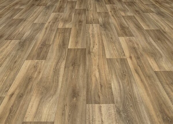Breno PVC TOPTEX Lime Oak 169M – hnědé dřevo, šíře 400 cm