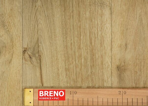 Breno PVC TOPTEX Sweet Oak 626M – světle hnědé dřevo, šíře 400 cm