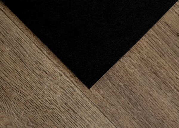 Breno PVC BLACKTEX Columbian Oak 649M – tmavě hnědé dřevo, šíře 400 cm