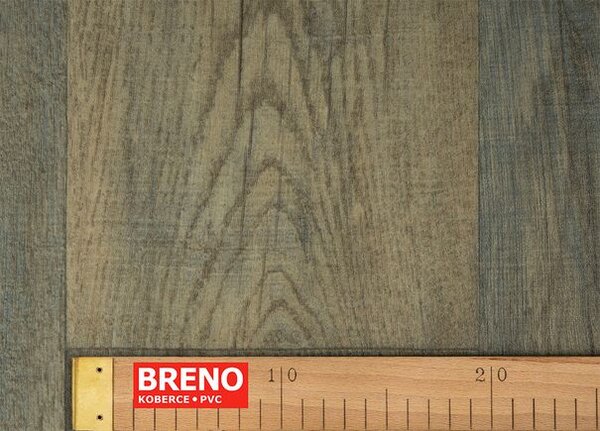 Breno PVC QUATROTEX Oslo 584 – tmavé dřevo, šíře 400 cm