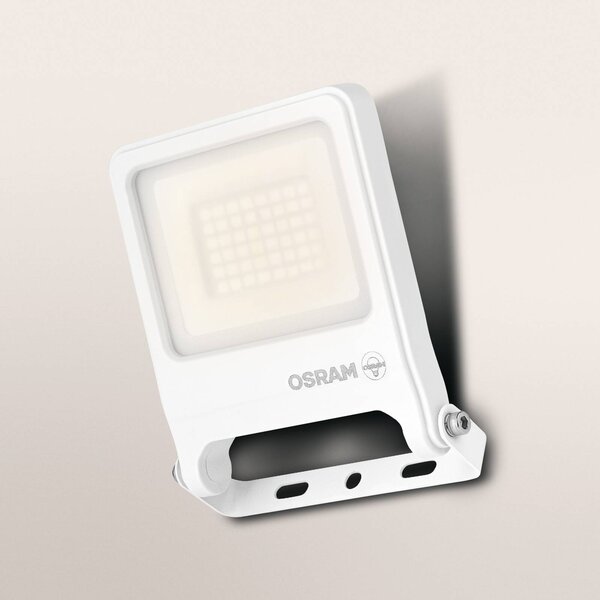 OSRAM LED venkovní bodové osvětlení ENDURA FLOOD, bílý 30 W 3 000 K IP65, Bílá / opál, Hliník