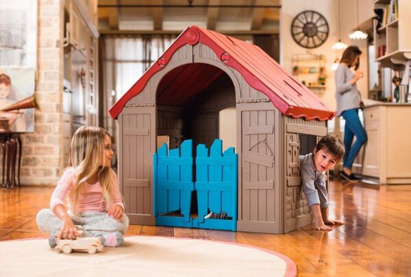 Keter Zahradní domek Keter WONDERFOLD PLAYHOUSE červený / zelený / modrý KT-610070