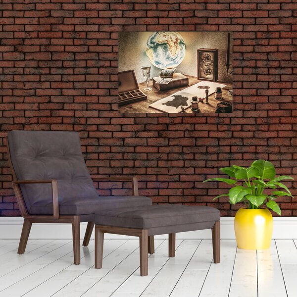 Obraz - cestovatelský stůl (70x50 cm)