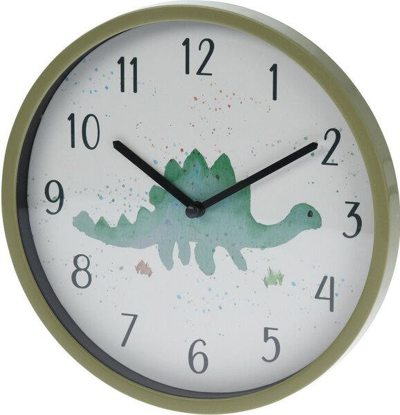 Dětské nástěnné hodiny Dino, 22 cm