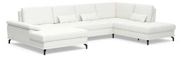 SEDACÍ SOUPRAVA, kůže, bílá Sit & More - Sedací soupravy, Online Only