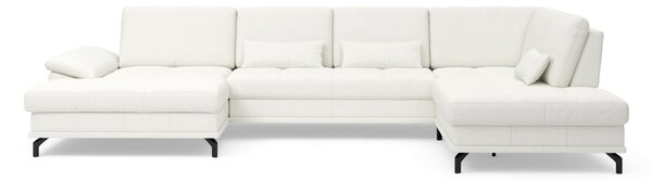 SEDACÍ SOUPRAVA, kůže, bílá Sit & More - Sedací soupravy, Online Only