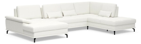 SEDACÍ SOUPRAVA, kůže, bílá Sit & More - Sedací soupravy, Online Only