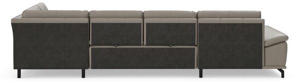 SEDACÍ SOUPRAVA, kůže, šedá Sit & More - Sedací soupravy, Online Only