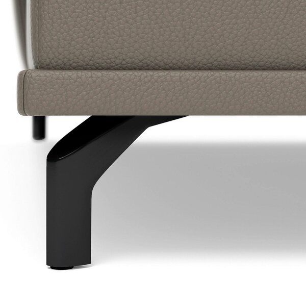 SEDACÍ SOUPRAVA, kůže, šedá Sit & More - Sedací soupravy, Online Only