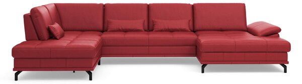 SEDACÍ SOUPRAVA, kůže, červená Sit & More - Sedací soupravy, Online Only