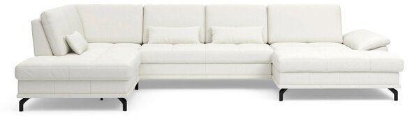 SEDACÍ SOUPRAVA, kůže, bílá Sit & More - Sedací soupravy, Online Only