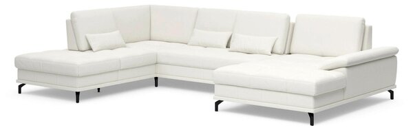 SEDACÍ SOUPRAVA, kůže, bílá Sit & More - Sedací soupravy, Online Only