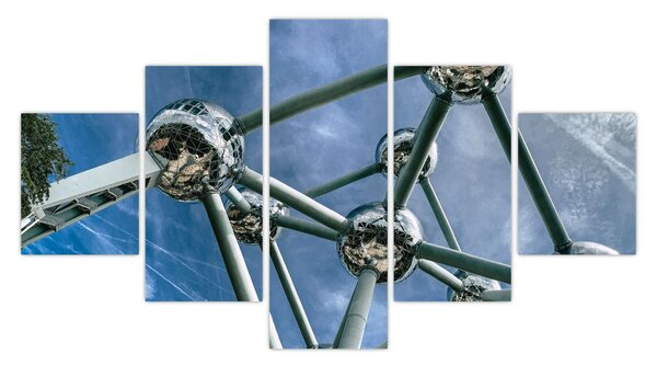 Obraz - atomium v Bruselu (125x70 cm)