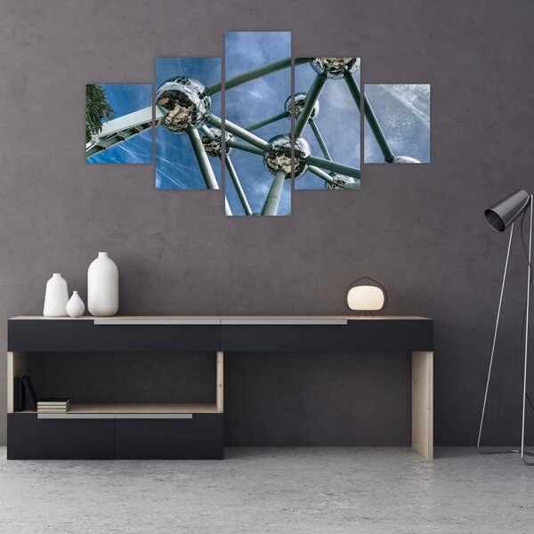 Obraz - atomium v Bruselu (125x70 cm)