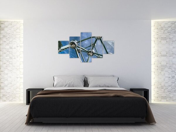 Obraz - atomium v Bruselu (125x70 cm)