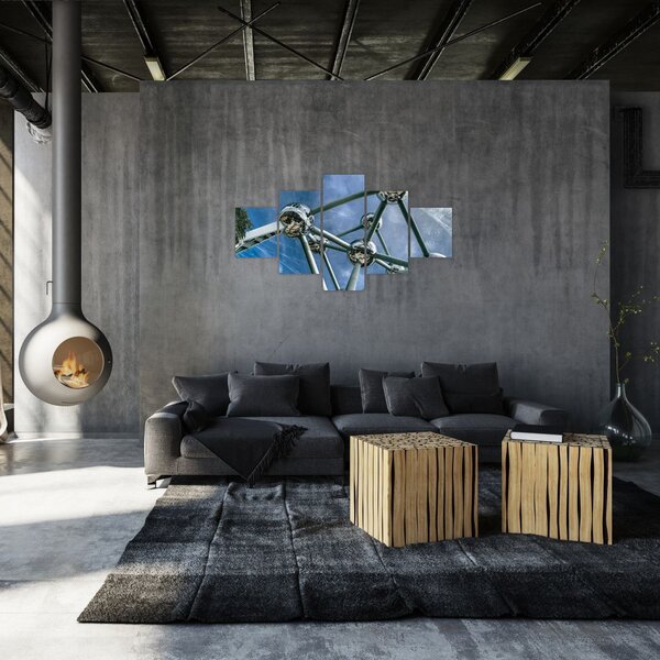 Obraz - atomium v Bruselu (125x70 cm)
