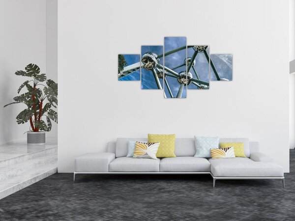 Obraz - atomium v Bruselu (125x70 cm)