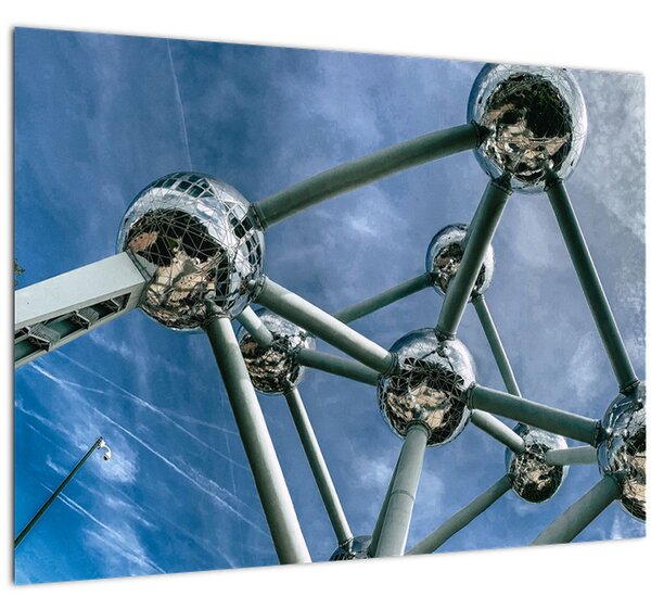 Obraz - atomium v Bruselu (70x50 cm)