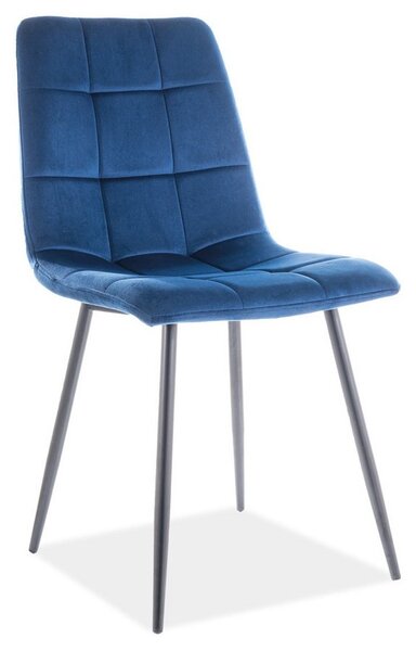 Casarredo Jídelní židle MILA velvet granátově modrá/černý kov