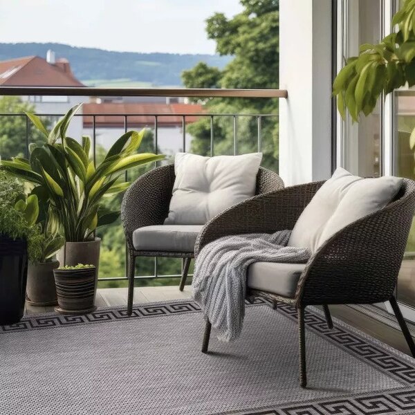 Makro Abra Kusový koberec Sisal MELISSA KF91A šedý Rozměr: 60x100 cm