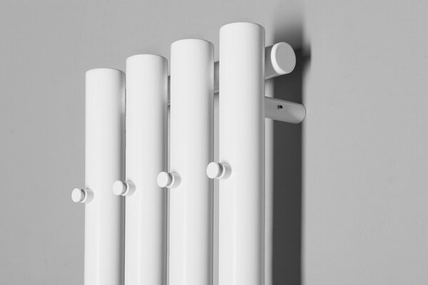 Sapho PILON otopné těleso 270x1800mm, se čtyřmi háčky pro ručník, bílá mat IZ121T