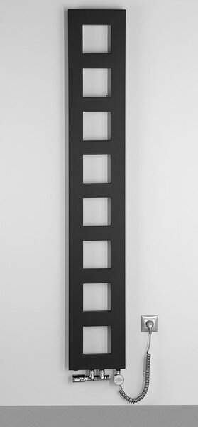 Sapho Sapho, BLOCK topné těleso 280x1750 mm, černá matná, IR182
