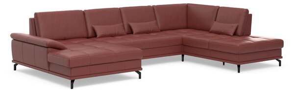 SEDACÍ SOUPRAVA, kůže, červenohnědá Sit & More - Sedací soupravy, Online Only
