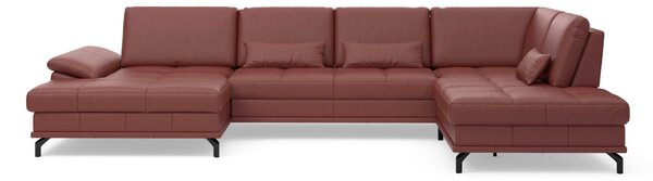 SEDACÍ SOUPRAVA, kůže, červenohnědá Sit & More - Sedací soupravy, Online Only