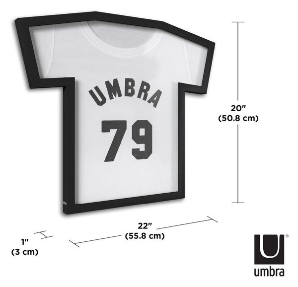 Černý plastový rámeček na zeď 50x54,5 cm T-Frame – Umbra
