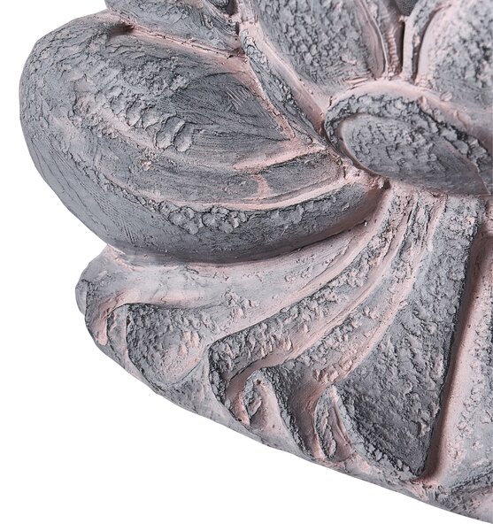Zahradní fontána LED URLANTE Buddha Šedá