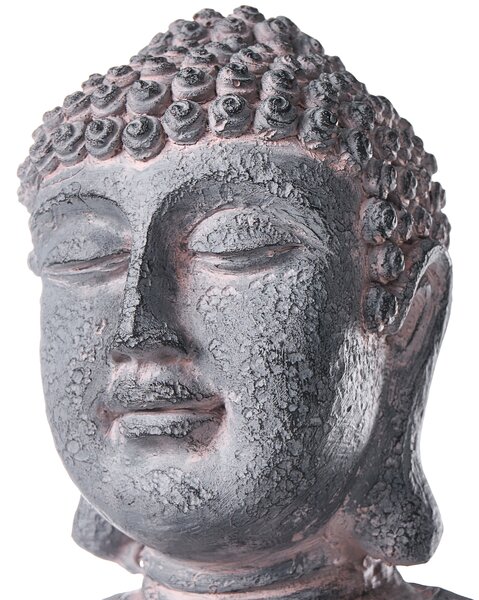 Zahradní fontána LED URLANTE Buddha Šedá
