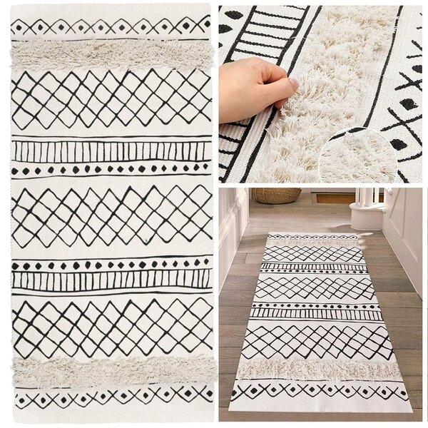 Tutumi Vzorovaný koberec BOHO 160x50 béžový