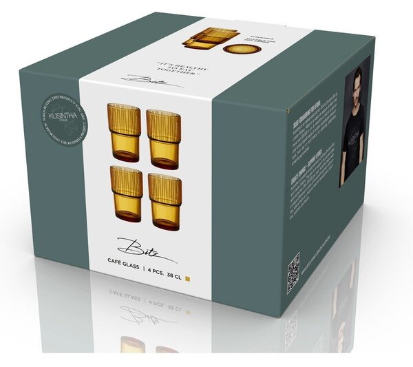 Sklenice v sadě 4 ks 380 ml Kusintha – Bitz