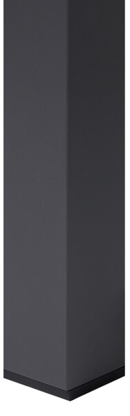 Rozkládací zahradní jídelní stůl ARDESIO 160/220 cm 90 cm Kov Tmavě šedá