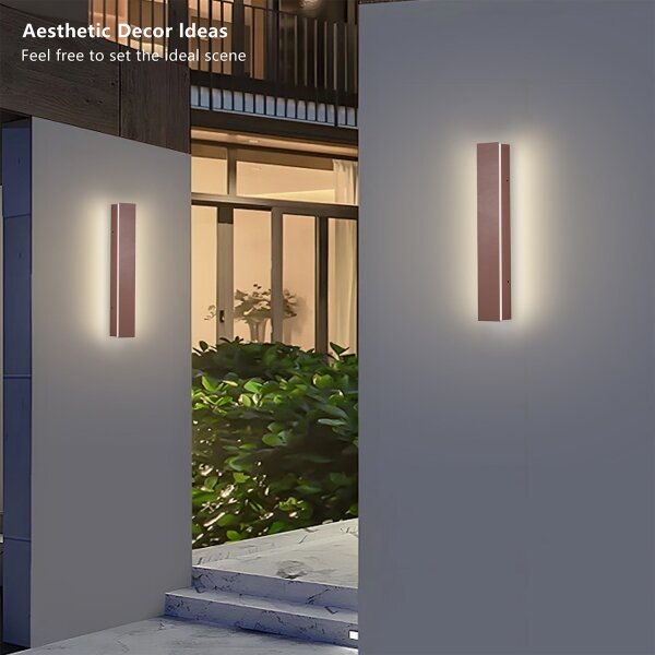 Brilagi - LED Venk. nást. svít. LINEAR LED/8W/230V 3000K IP65 30 cm hnědá CRI 90