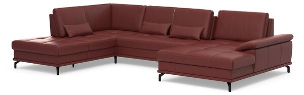 SEDACÍ SOUPRAVA, kůže, červenohnědá Sit & More - Sedací soupravy, Online Only