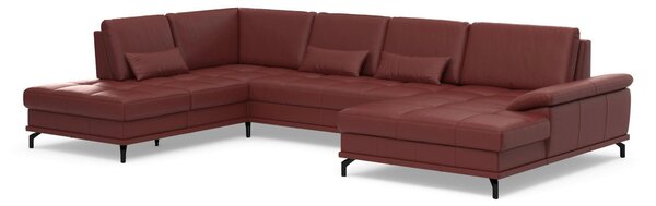 SEDACÍ SOUPRAVA, kůže, červenohnědá Sit & More - Sedací soupravy, Online Only