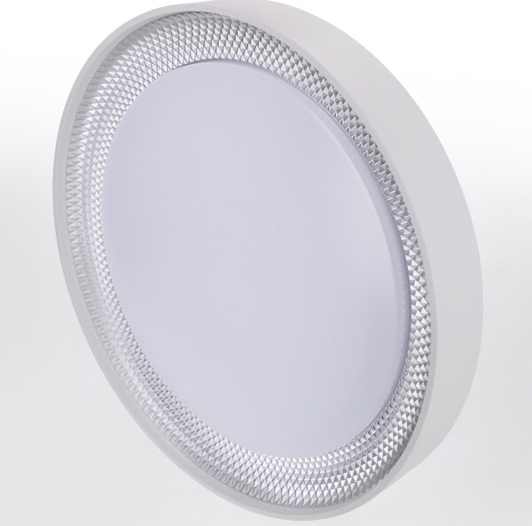 Brilagi - LED Stmív. strop. svítidlo WALDO LED/48W/230V pr. 40 cm bílá/stříb.+DO