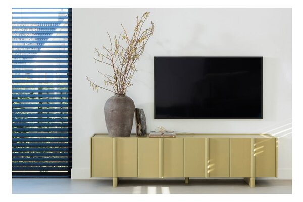Khaki TV stolek z borovicového dřeva 200x53x46 cm Basu – WOOOD