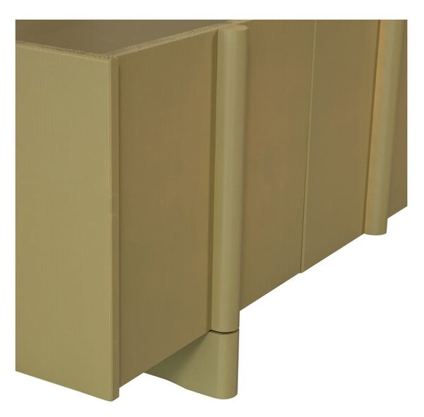 Khaki TV stolek z borovicového dřeva 200x53x46 cm Basu – WOOOD