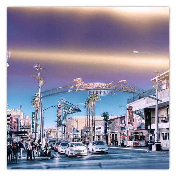 Obraz ulice v Las Vegas (30x30 cm)