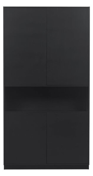 Černá skříňka z borovicového dřeva 110x210 cm Finca – WOOOD